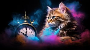how do cats experience time