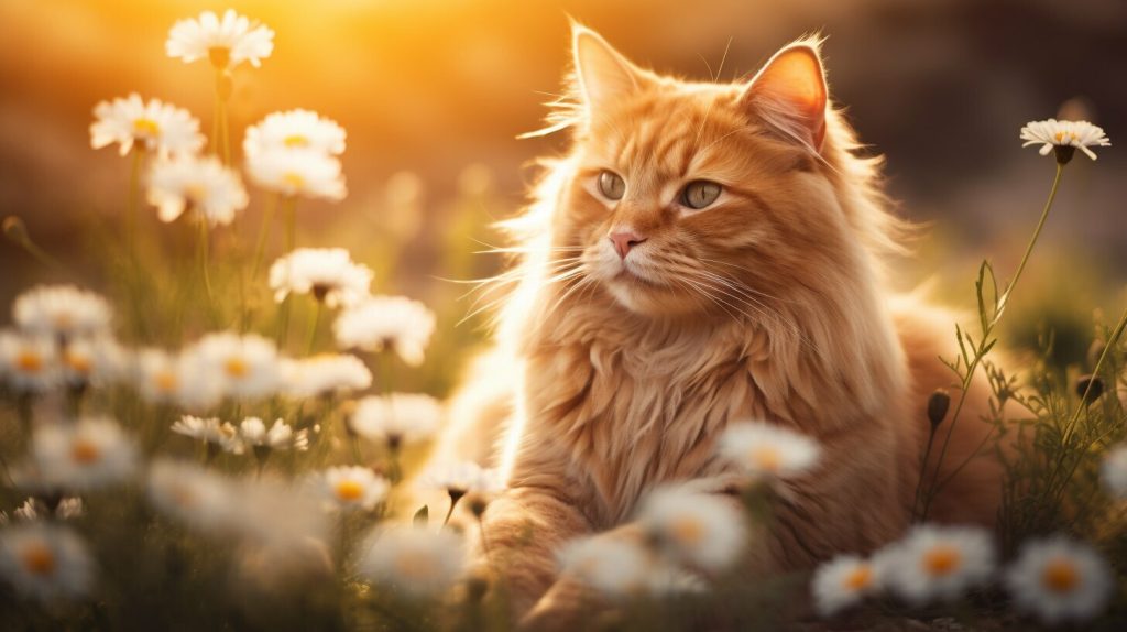 rare female orange cat