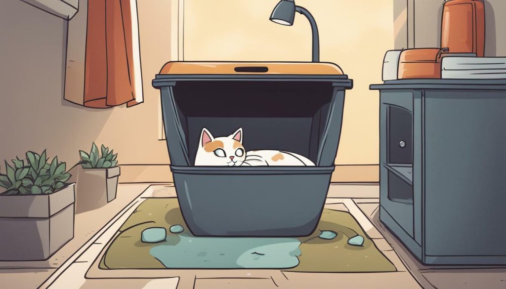 Preventing cats from pooping on the floor