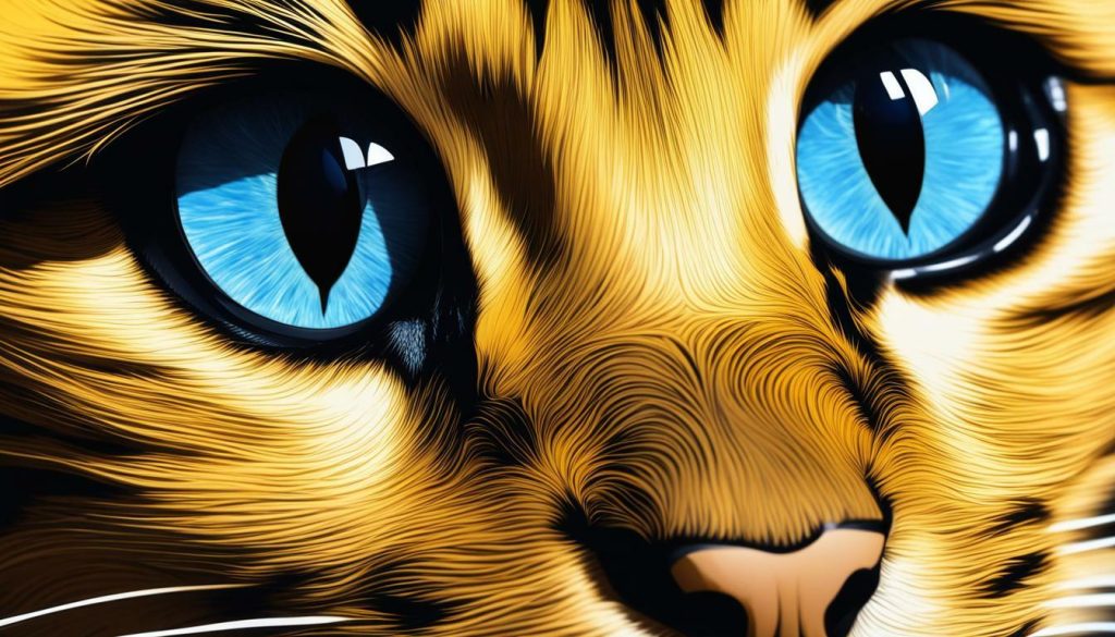 blue to yellow eye color transition in cats
