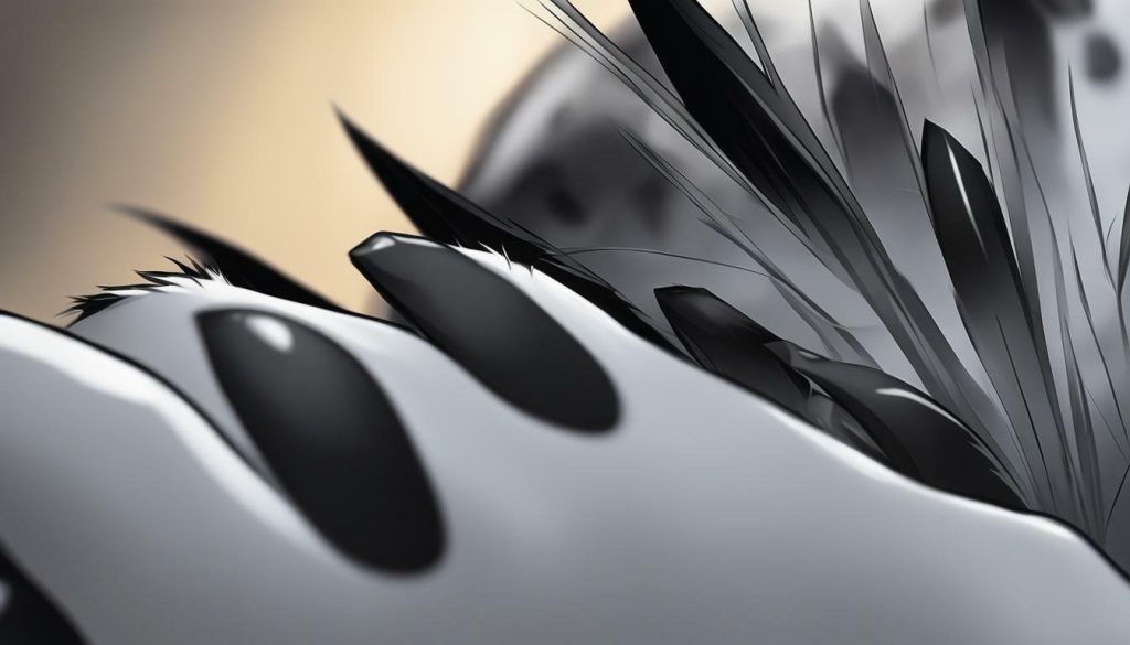 cat claws turning black